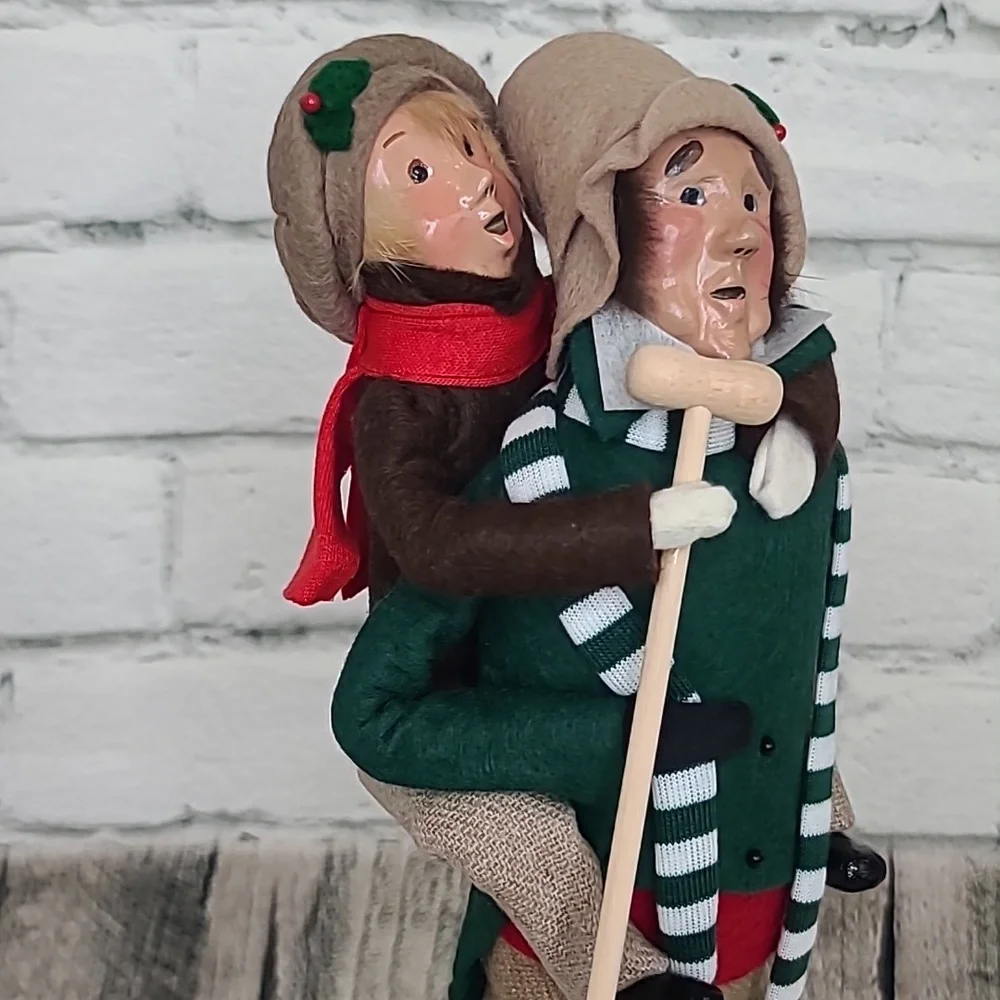 Byers' Choice Caroler 1991-94 Bob Cratchit & Tiny Tim From 